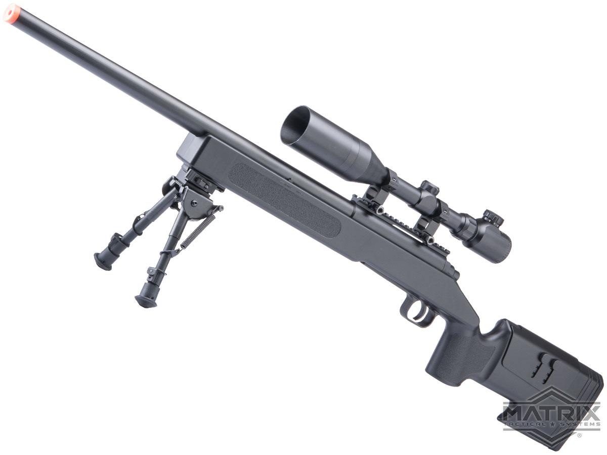 M40A3 Sportline Airsoft Sniper Rifle By Matrix Double Eagle Color Black Gun Only Evike