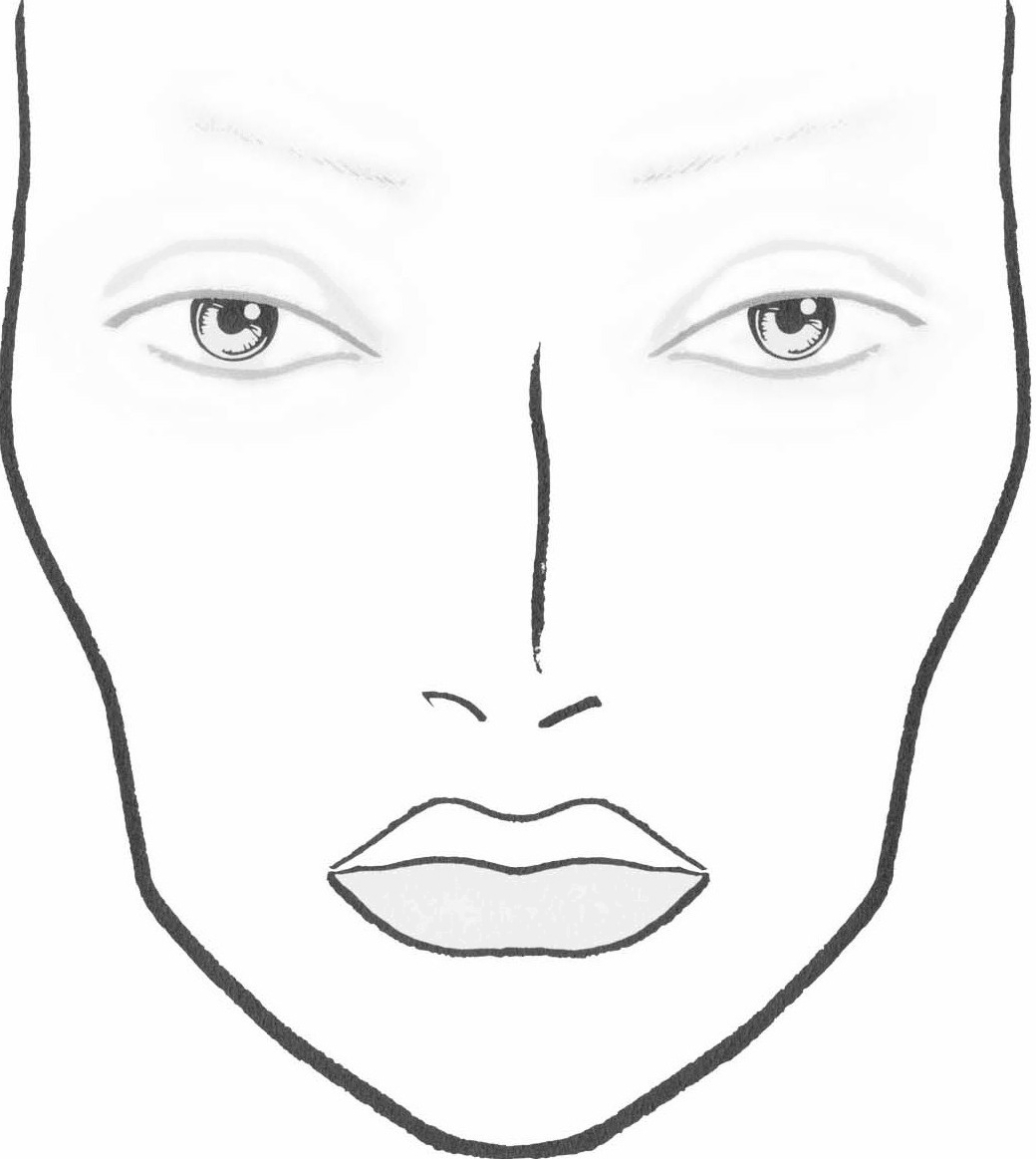 Make Up For Dolls DIY Blank Makeup Face Charts Make Up For Dolls DIY Blank Makeup Face Charts