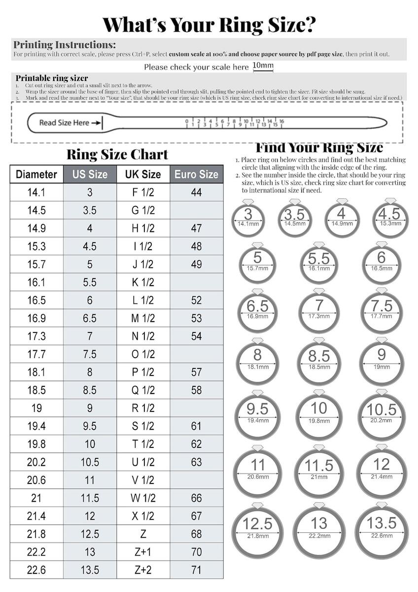 Measure Ring Sizer For Women Buy Printable Ring Sizer With International Size Chart Instant Download Online Measure Ring Sizer For Women Buy Printable Ring Sizer With International Size Chart Instant Download Online