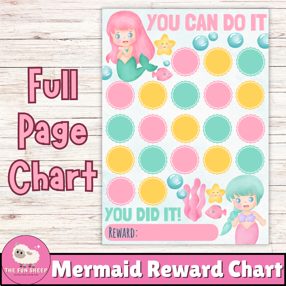 Mermaid Reward Chart Printable Behavior Chart Cute Mermaid Chore Chart Made By Teachers EDITABLE Mermaid Reward Chart Mermaid Behavior Chart Pastel Mermaid Girl Chore Chart Daily Chore Chart Printable Digital Template Etsy