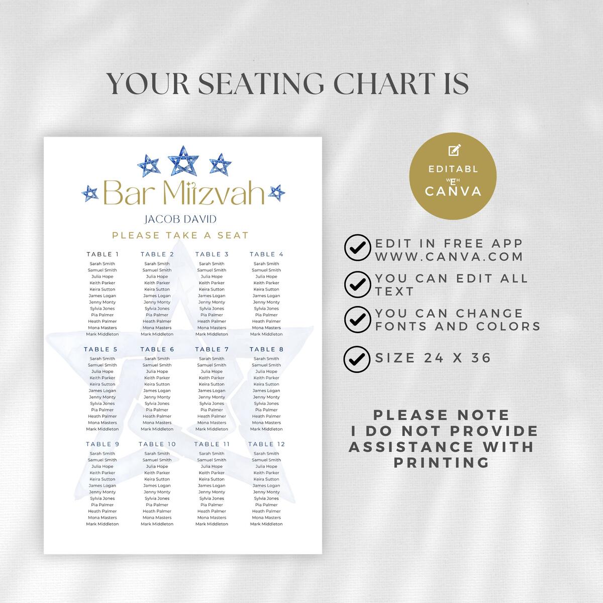 Mitzvah Seating Chart Bar Mitzvah Bat Mitzvah Table Arrangement Find Your Seat Jewish Event Celebration Digtial Download Printable Etsy Mitzvah Seating Chart Bar Mitzvah Bat Mitzvah Table Arrangement Find Your Seat Jewish Event Celebration Digtial Download Printable Etsy