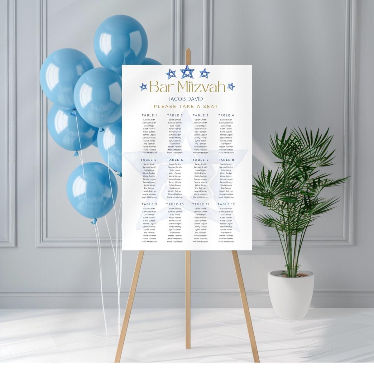 Mitzvah Seating Chart Bar Mitzvah Bat Mitzvah Table Arrangement Find Your Seat Jewish Event Celebration Digtial Download Printable Etsy Mitzvah Seating Chart Bar Mitzvah Bat Mitzvah Table Arrangement Find Your Seat Jewish Event Celebration Digtial Download Printable Etsy