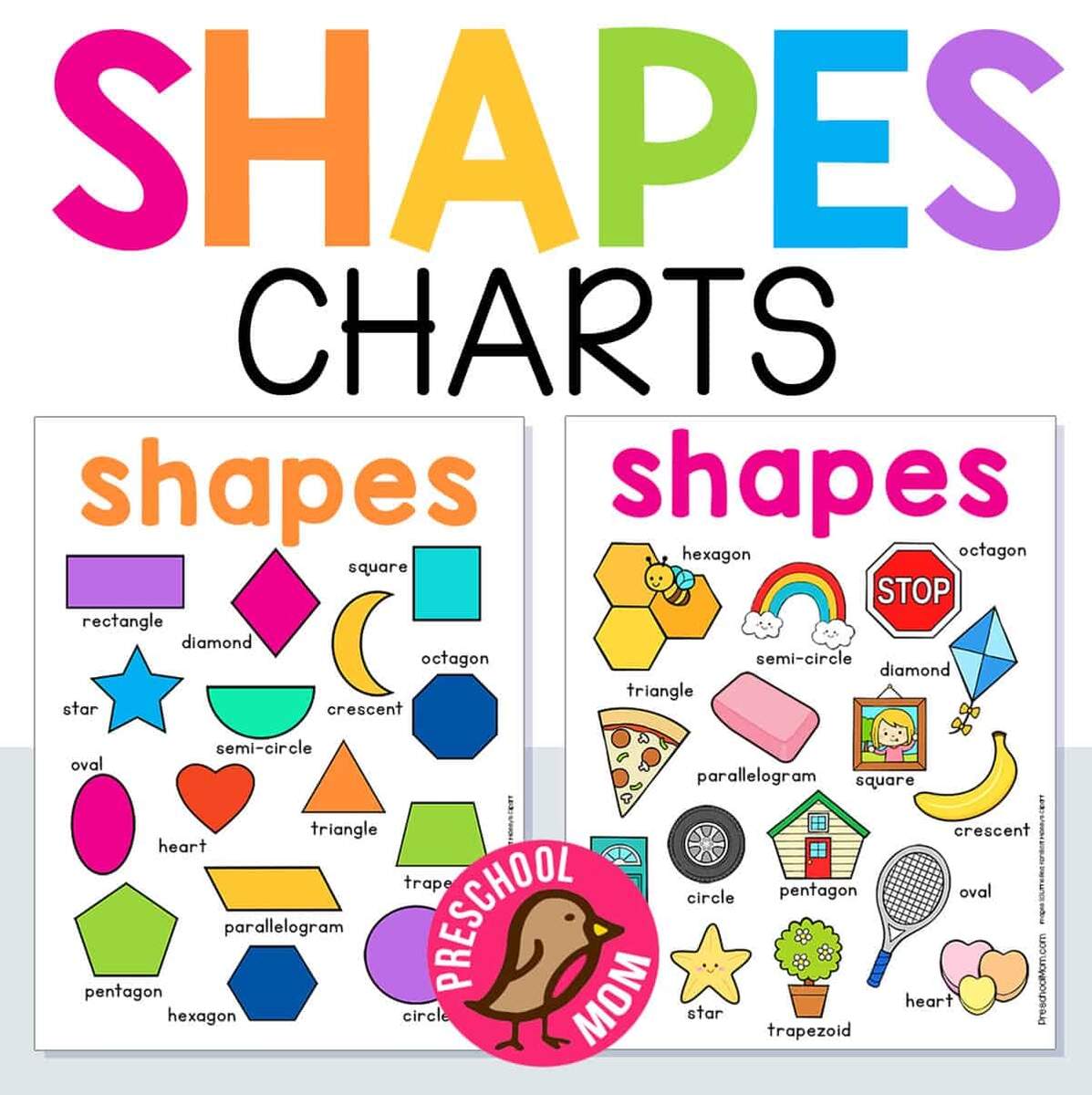 Preschool Shapes Charts Preschool Mom Shapes Chart 10 Free PDF Printables Printablee