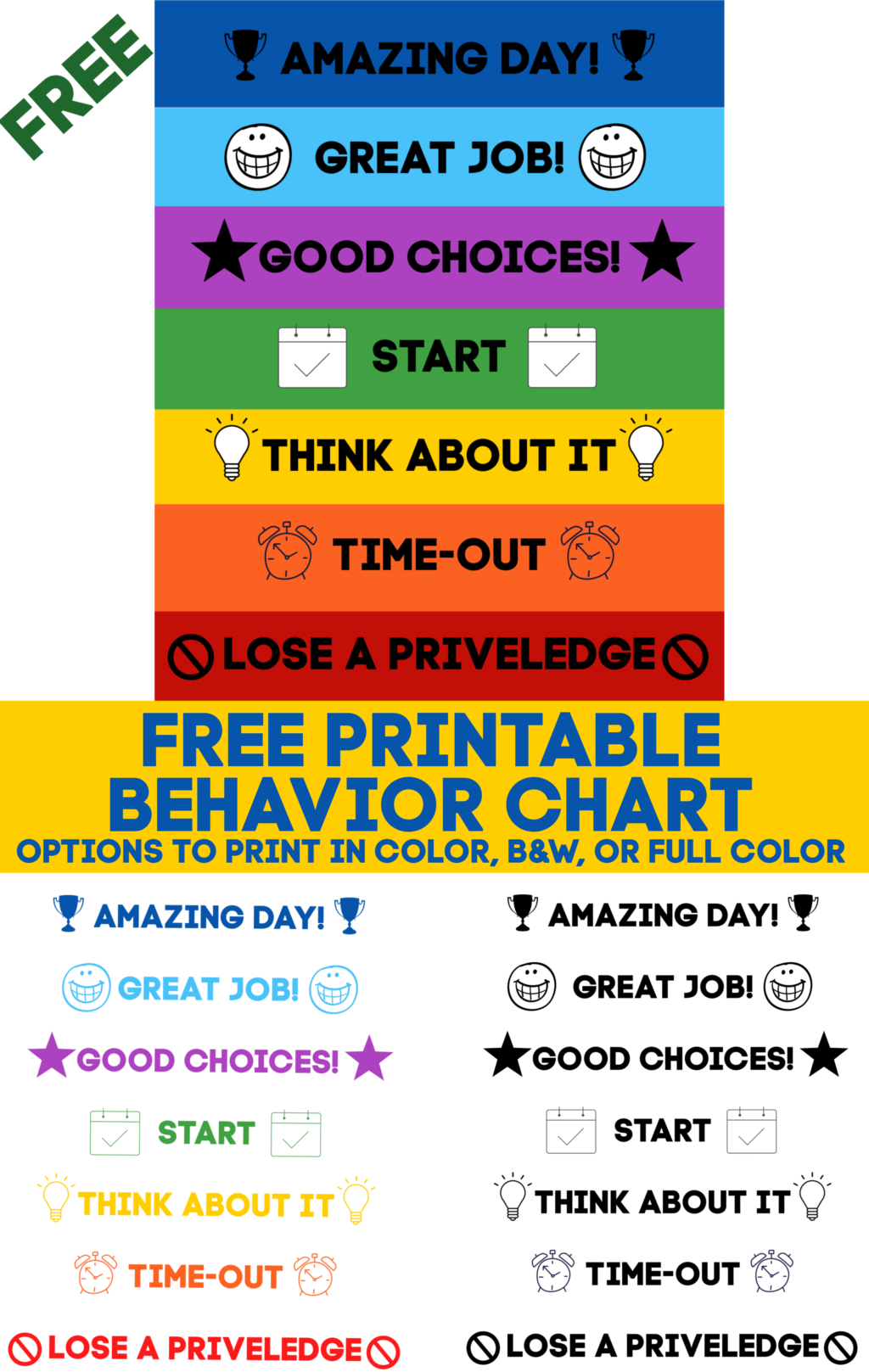 FREE Printable And Editable ODD Behavior Chart