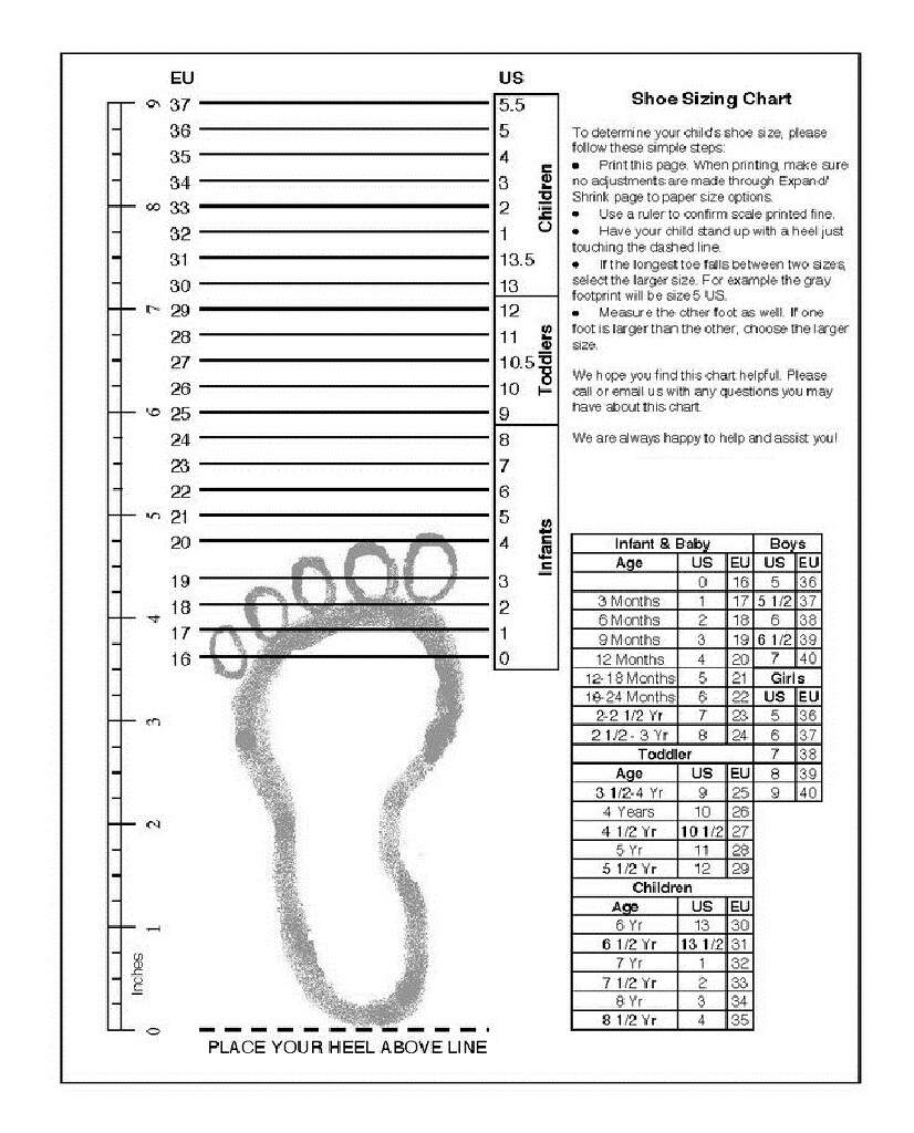 Printable Kids Shoe Size Guide Infant Shoe Child 039 S Foot Measuring Chart Foot Shoe Size Age Printable Kids Shoe Size Guide Infant Shoe Child 039 S Foot Measuring Chart Foot Shoe Size Age