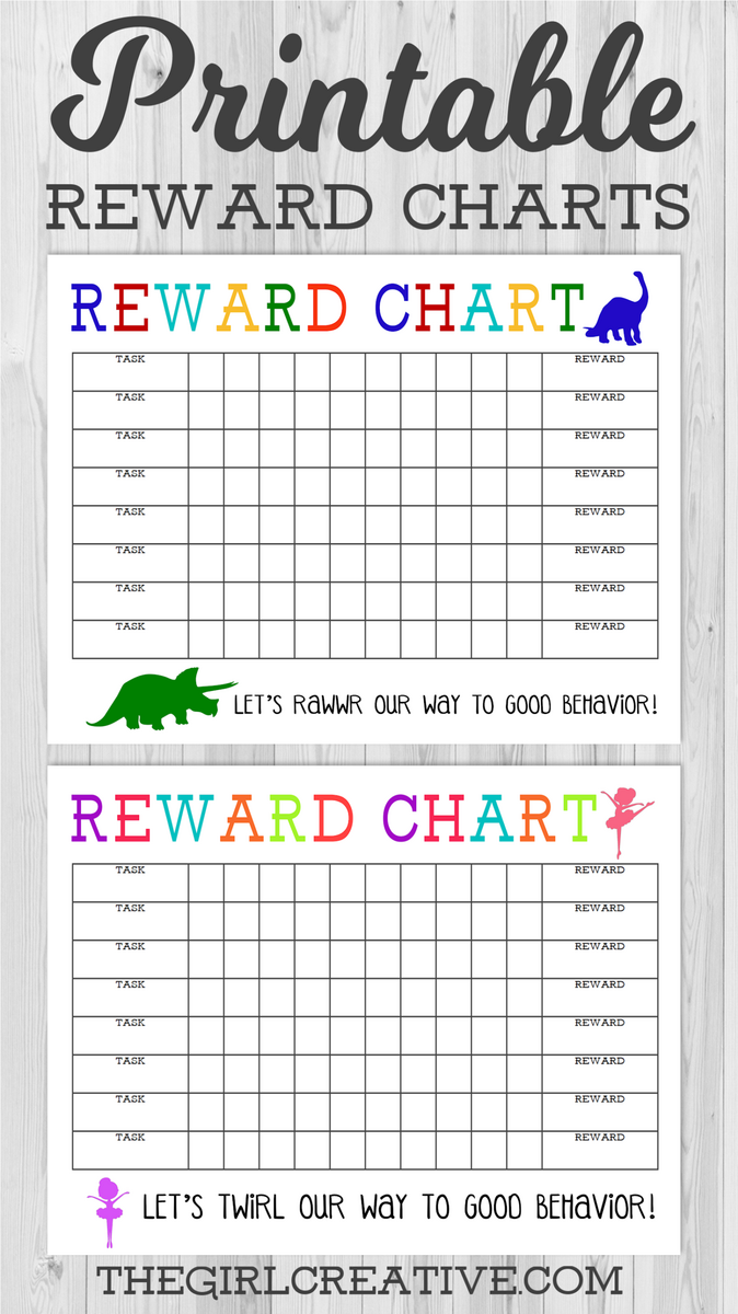 Printable Reward Charts Boy Girl The Girl Creative Free Behavior Chart For Individual Log Weekly And Daily Printable Charts Caroline Koehler At Celavora Education