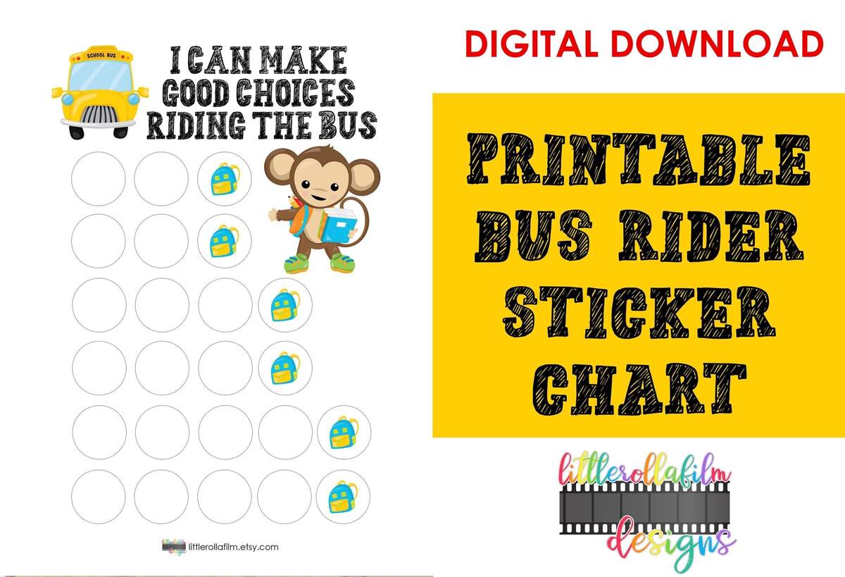Printable Sticker Chart Bus Riding Chart Kids Chart Student Chart Behavioral Chart Bus Behavior School Bus Chart Sped Chart Etsy Printable Sticker Chart Bus Riding Chart Kids Chart Student Chart Behavioral Chart Bus Behavior School Bus Chart Sped Chart Etsy