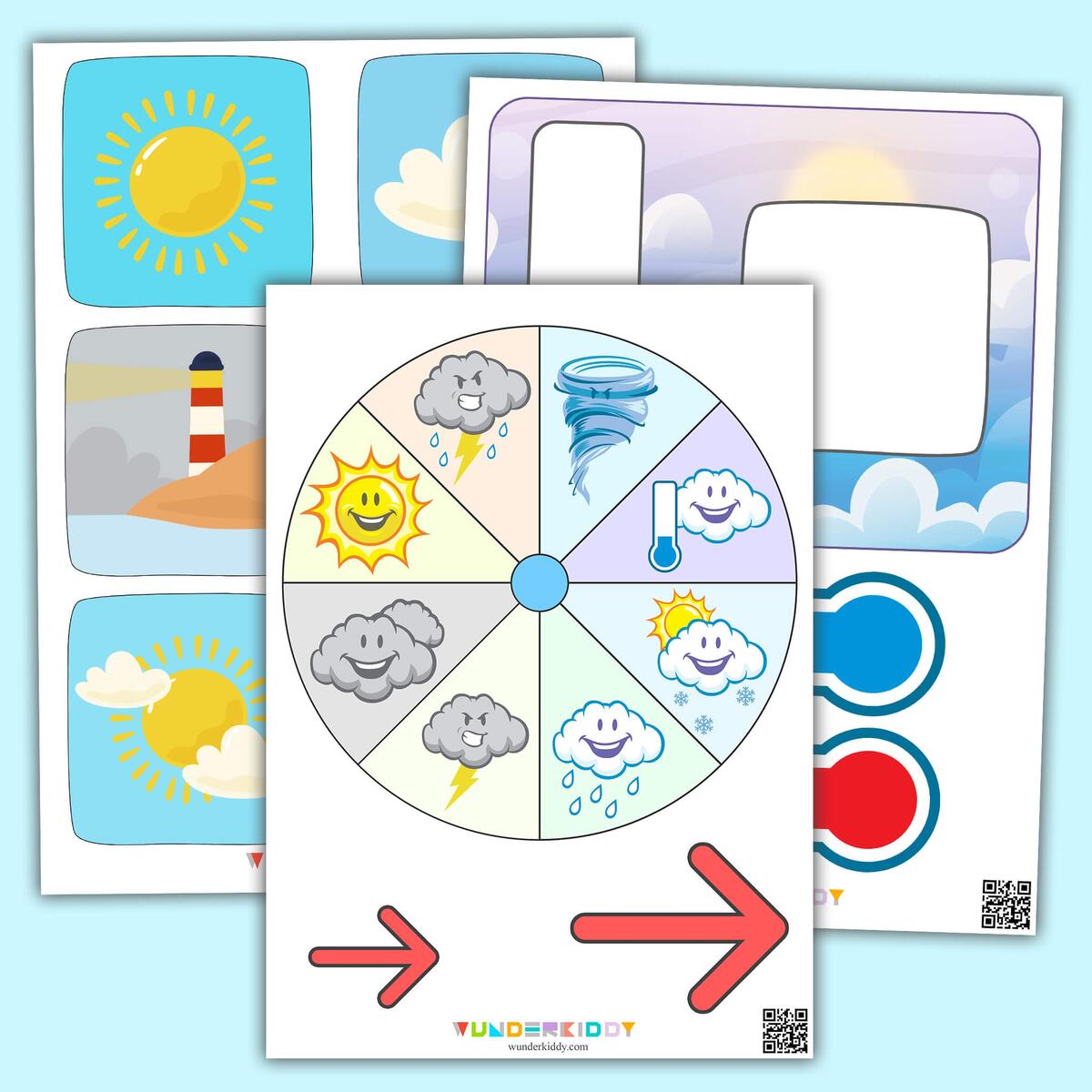 Printable Today S Weather Display Chart For Kindergarten Printable Today S Weather Display Chart For Kindergarten