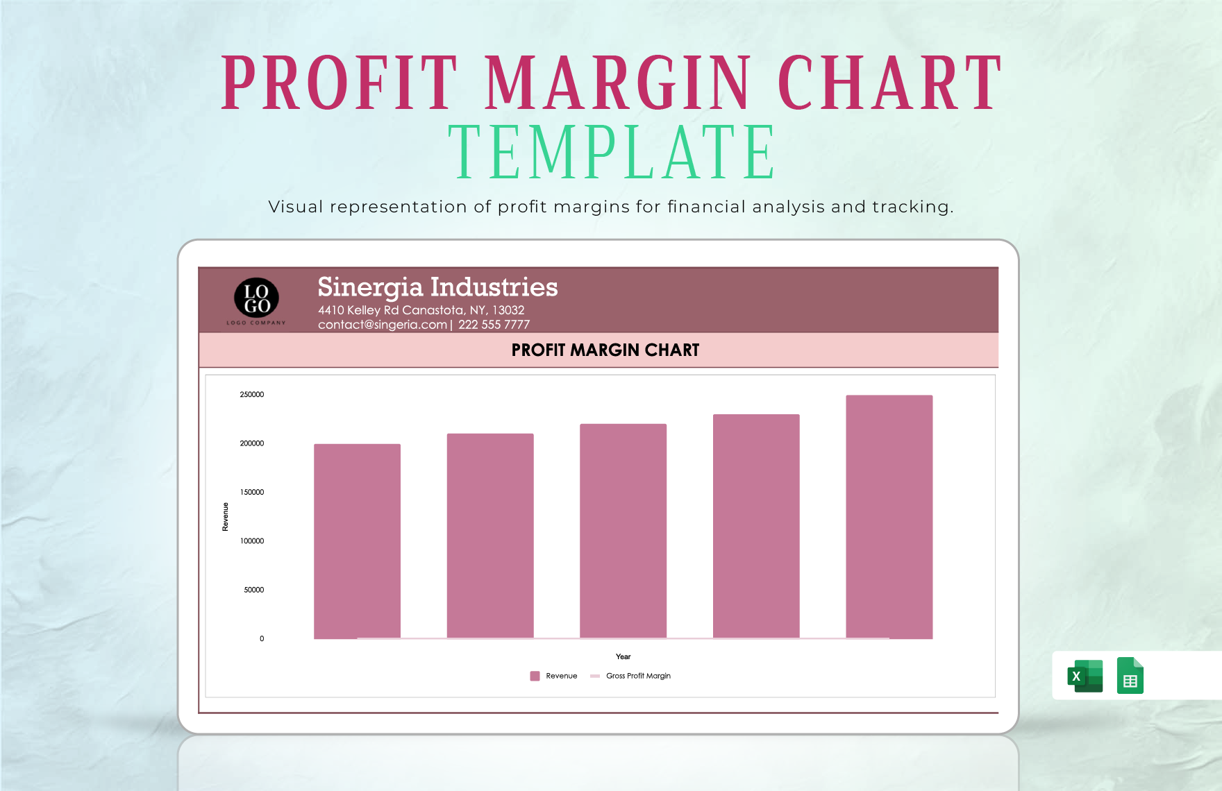 Profit Margin Chart Template In Excel Google Sheets Download Template Profit Margin Chart Template In Excel Google Sheets Download Template