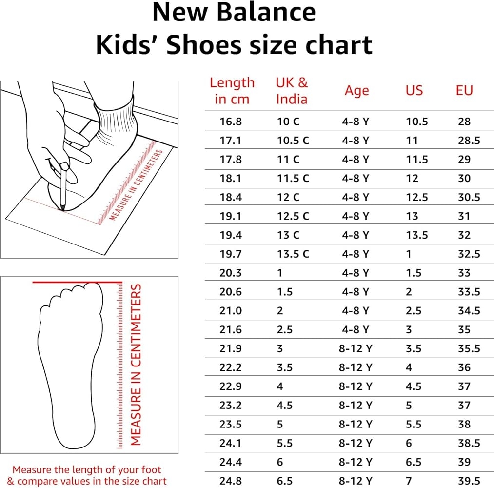 Sale New Balance Baby Shoes Size Chart New Arrivals Black Friday New Balance Kids Shoe Size Chart Cm Foot Measurement Chart New Balance Printable Shoe Size Chart