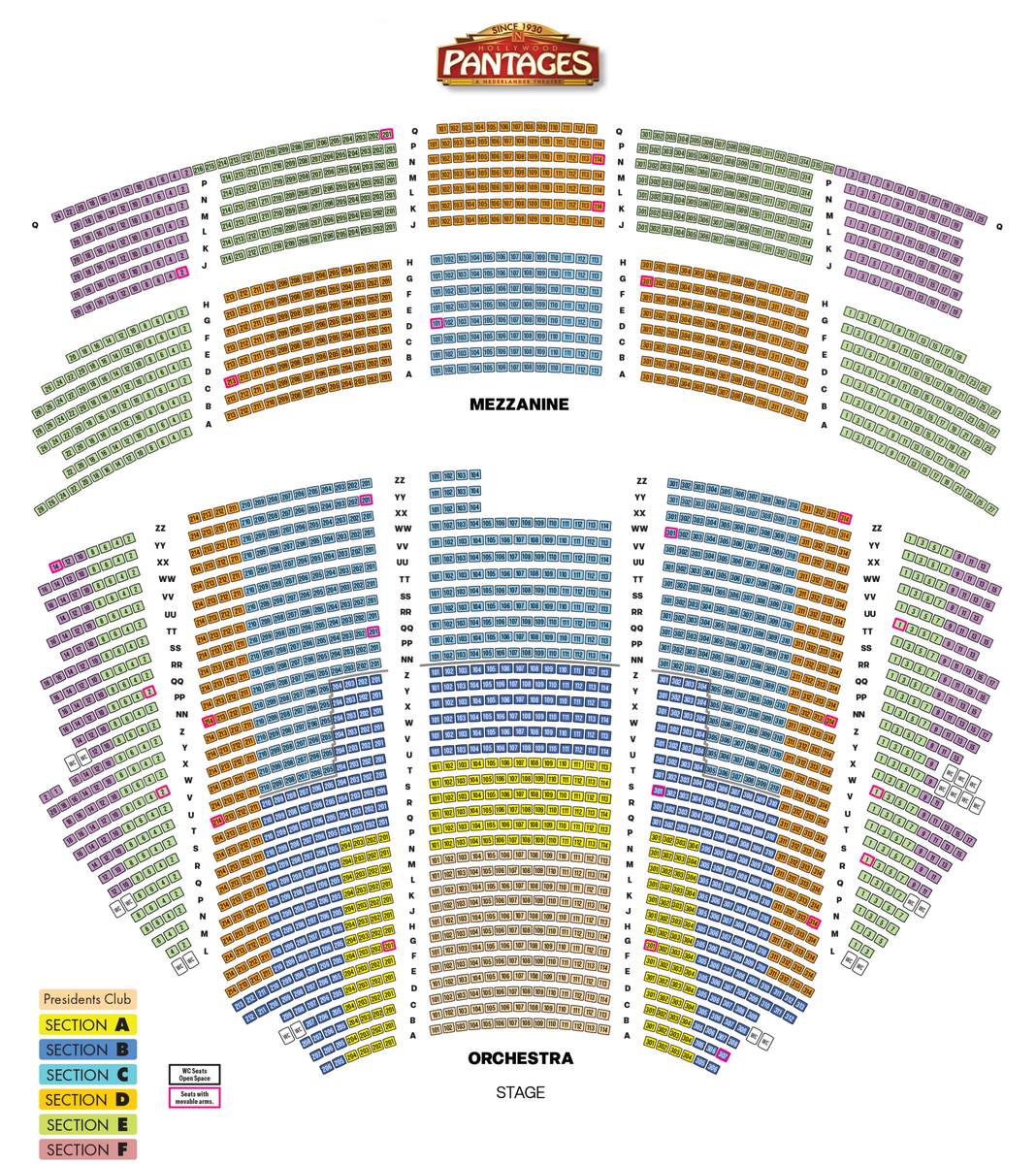 Seating Charts Broadway In Hollywood Seating Charts Broadway In Hollywood