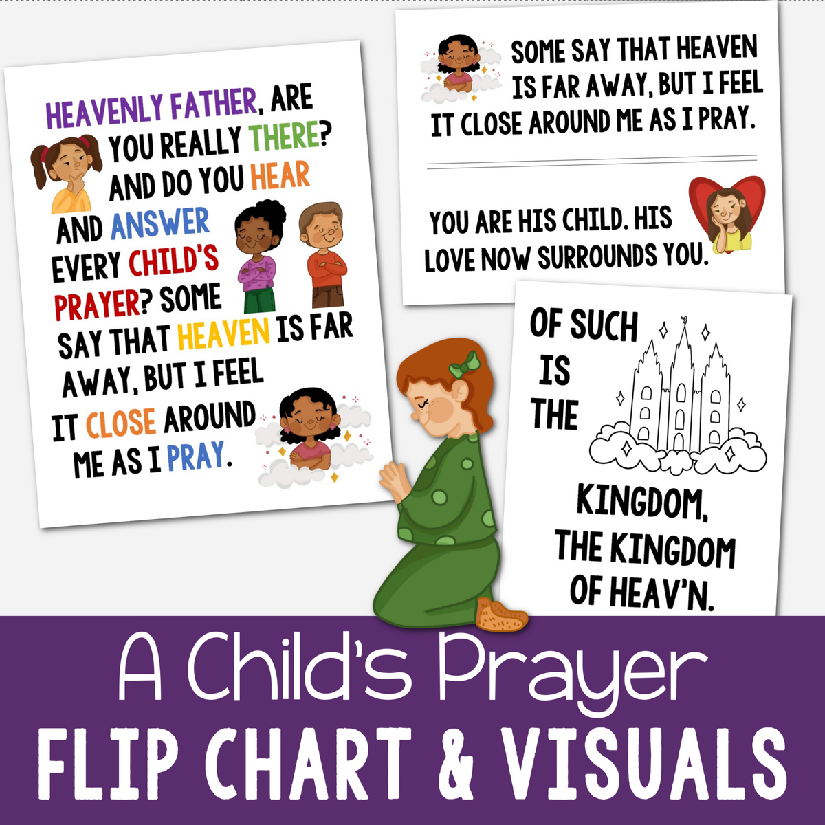 Shop A Child S Prayer Art Flip Chart Primary Singing