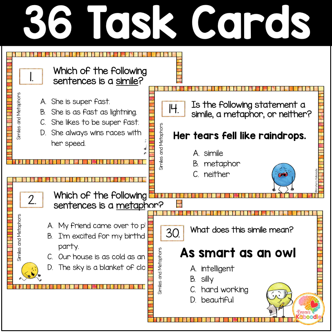 Similes And Metaphors Anchor Charts Task Cards And Worksheets Figurative Language Made By Teachers Similes And Metaphors Anchor Charts Task Cards And Worksheets Figurative Language Made By Teachers