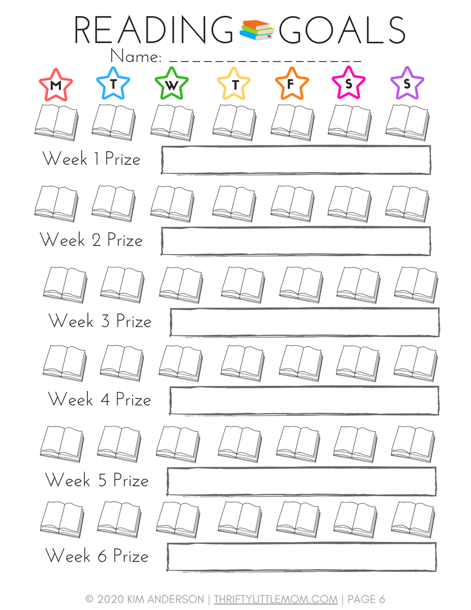Kids Printable Reading Chart Reading Reward Chart Homeschool Reading Chart Book Reward Chart Reading Progress Chart Download Etsy