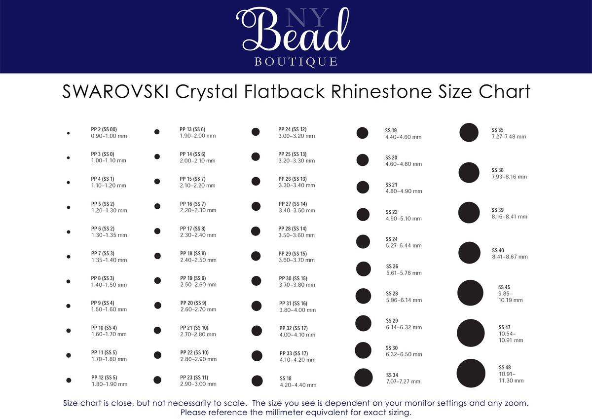 Swarovski 2028 Flatback Rhinestones SS20 CHOOSE YOUR COLOR 144 Pieces Etsy