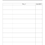 Tally Chart Worksheets