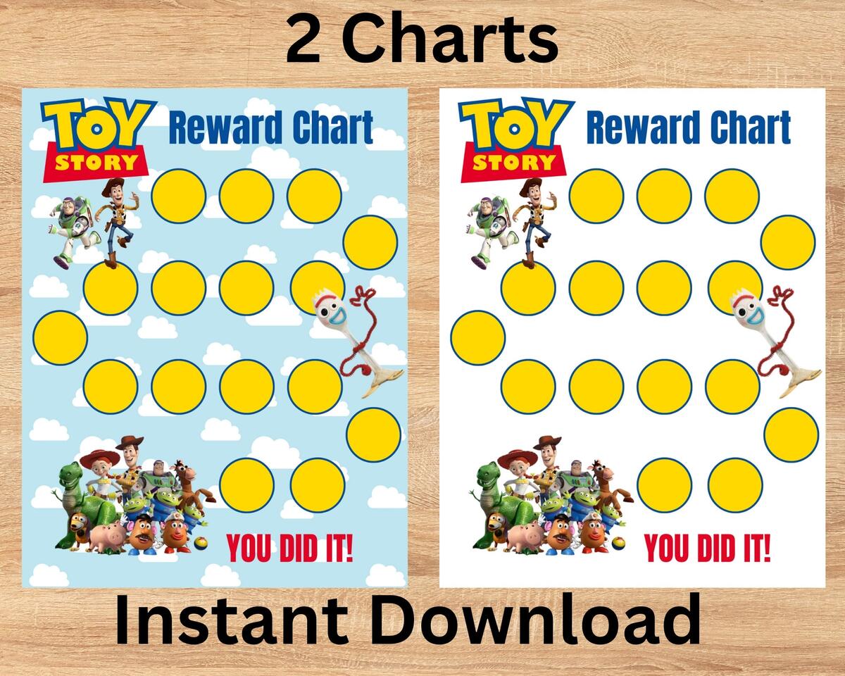Toy Story Reward Chart Toy Story Chart Sticker Chart Toddler Potty Training Etsy Toy Story Reward Chart Toy Story Chart Sticker Chart Toddler Potty Training Etsy
