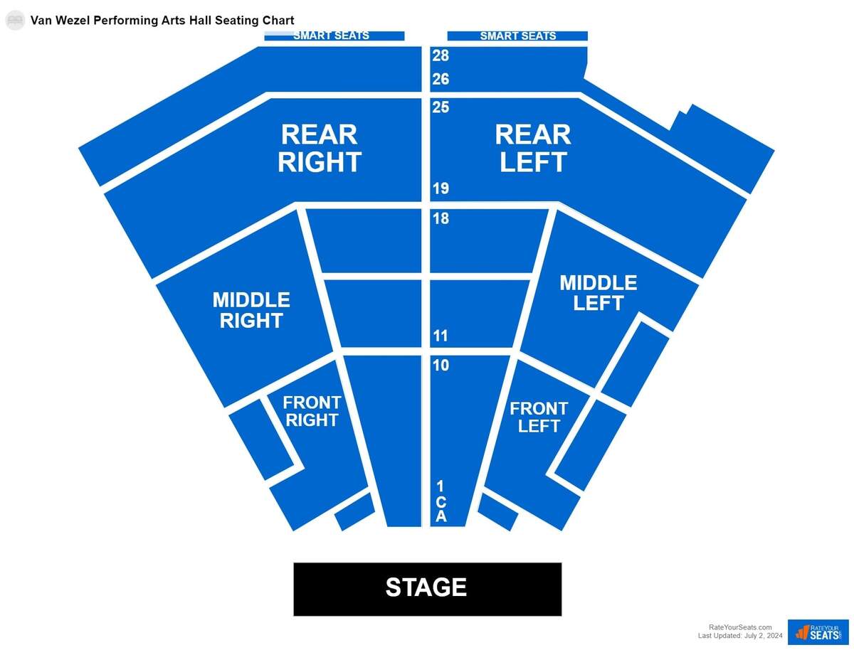 Van Wezel Performing Arts Hall Seating Chart RateYourSeats Van Wezel Performing Arts Hall Seating Chart RateYourSeats