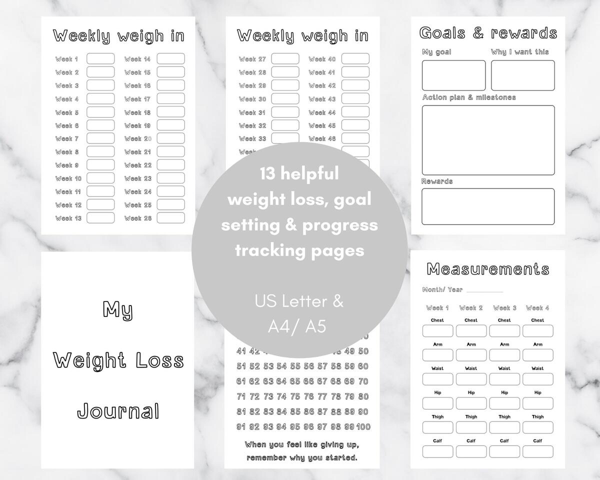 WEIGHT LOSS JOURNAL Colour In Printable Digital Weight Loss Journal Weight Loss Chart Measurements Weekly Weigh In More Etsy WEIGHT LOSS JOURNAL Colour In Printable Digital Weight Loss Journal Weight Loss Chart Measurements Weekly Weigh In More Etsy