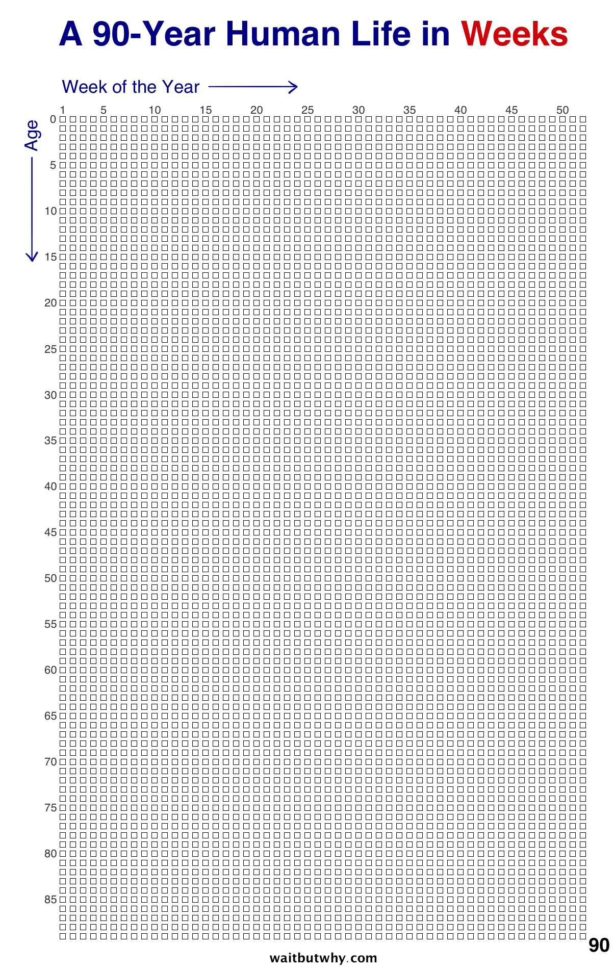 Your Life In Weeks Wait But Why